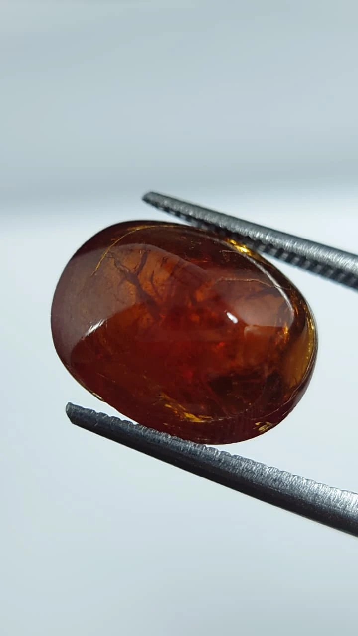 7.5ct Cabochon Faceted Spessartite Garnet from Nigeria — view 3